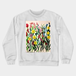 Some wildflowers I paint for fun Crewneck Sweatshirt